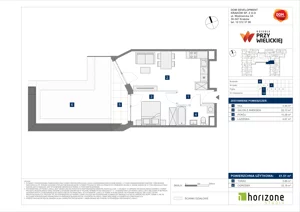 2 pokoje, mieszkanie 41,51 m², piętro 1, oferta nr B/122, Osiedle przy Wielickiej etap 1.2, Kraków, Bieżanów-Prokocim, ul. M. Orwid