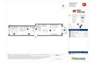 2 pokoje, mieszkanie 44,66 m², piętro 2, oferta nr B/131, Osiedle przy Wielickiej etap 1.2, Kraków, Bieżanów-Prokocim, ul. M. Orwid