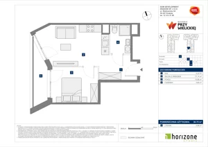 2 pokoje, mieszkanie 36,75 m², piętro 4, oferta nr B/144, Osiedle przy Wielickiej etap 1.2, Kraków, Bieżanów-Prokocim, ul. M. Orwid