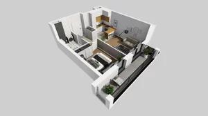 2 pokoje, mieszkanie 39,48 m², piętro 1, oferta nr A/5, Osiedle przy Wielickiej, Kraków, Bieżanów-Prokocim, ul. Marii Orwid / Wielicka
