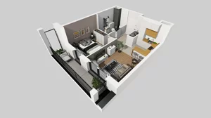 2 pokoje, mieszkanie 39,48 m², piętro 1, oferta nr A/5, Osiedle przy Wielickiej, Kraków, Bieżanów-Prokocim, ul. Marii Orwid / Wielicka