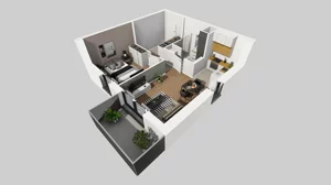 2 pokoje, mieszkanie 44,08 m², piętro 4, oferta nr A/38, Osiedle przy Wielickiej, Kraków, Bieżanów-Prokocim, ul. Marii Orwid / Wielicka