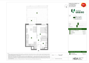 2 pokoje, mieszkanie 37,27 m², parter, oferta nr D/26, Osiedle Urbino 4.2, Warszawa, Włochy, Raków, ul. Szybka