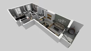 3 pokoje, mieszkanie 58,61 m², piętro 2, oferta nr C/12, Mokotów Sportowy 1 B, Warszawa, Mokotów, Augustówka, ul. Antoniewska