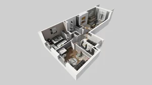 3 pokoje, mieszkanie 58,61 m², piętro 2, oferta nr C/12, Mokotów Sportowy 1 B, Warszawa, Mokotów, Augustówka, ul. Antoniewska