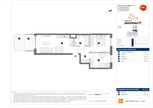 3 pokoje, mieszkanie 53,15 m², parter, oferta nr D/29, Bokserska 71 etap 2.3, Warszawa, Ursynów, Wyczółki, ul. Bokserska