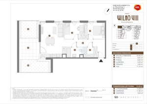 3 pokoje, mieszkanie 61,80 m², parter, oferta nr D/9, Osiedle Wilno 8.1.2, Warszawa, Targówek, Elsnerów, ul. Bukowiecka