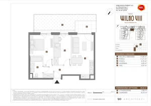 3 pokoje, mieszkanie 49,42 m², parter, oferta nr D/38, Osiedle Wilno 8.1.2, Warszawa, Targówek, Elsnerów, ul. Bukowiecka