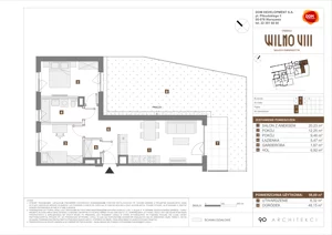 3 pokoje, mieszkanie 56,00 m², parter, oferta nr B/19, Osiedle Wilno 8.1.2, Warszawa, Targówek, Elsnerów, ul. Bukowiecka