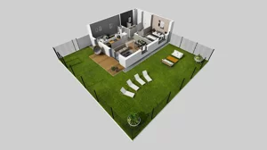 3 pokoje, mieszkanie 56,31 m², parter, oferta nr S/1, Wille Biskupin 2.1, Wrocław, Biskupin-Sępolno-Dąbie-Bartoszowice, Śródmieście, ul. K. Olszewskiego