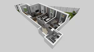 3 pokoje, mieszkanie 51,49 m², parter, oferta nr S/2, Wille Biskupin 2.1, Wrocław, Biskupin-Sępolno-Dąbie-Bartoszowice, Śródmieście, ul. K. Olszewskiego
