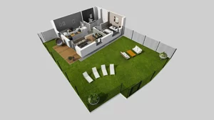 3 pokoje, mieszkanie 55,00 m², piętro 1, oferta nr U/6, Wille Biskupin 2.1, Wrocław, Biskupin-Sępolno-Dąbie-Bartoszowice, Śródmieście, ul. K. Olszewskiego
