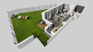 3 pokoje, mieszkanie 51,49 m², parter, oferta nr T/2, Wille Biskupin 2.1, Wrocław, Biskupin-Sępolno-Dąbie-Bartoszowice, Śródmieście, ul. K. Olszewskiego