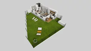 3 pokoje, mieszkanie 51,49 m², parter, oferta nr T/2, Wille Biskupin 2.1, Wrocław, Biskupin-Sępolno-Dąbie-Bartoszowice, Śródmieście, ul. K. Olszewskiego