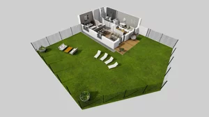 3 pokoje, mieszkanie 55,00 m², parter, oferta nr U/3, Wille Biskupin 2.1, Wrocław, Biskupin-Sępolno-Dąbie-Bartoszowice, Śródmieście, ul. K. Olszewskiego