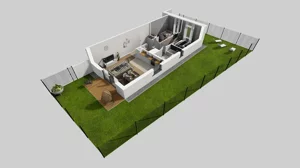 3 pokoje, mieszkanie 62,18 m², piętro 1, oferta nr W/4, Wille Biskupin 2.1, Wrocław, Biskupin-Sępolno-Dąbie-Bartoszowice, Śródmieście, ul. K. Olszewskiego