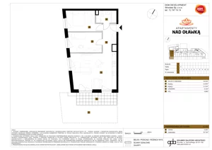 3 pokoje, mieszkanie 61,35 m², parter, oferta nr A/2, Apartamenty nad Oławką, Wrocław, Przedmieście Oławskie, Krzyki, ul. Krakowska 98