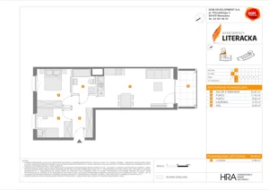 3 pokoje, mieszkanie 58,69 m², piętro 1, oferta nr D/3, Apartamenty Literacka 2, Warszawa, Bielany, Piaski, ul. Literacka