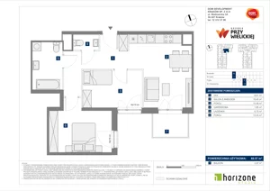 3 pokoje, mieszkanie 60,57 m², piętro 3, oferta nr B/17, Osiedle przy Wielickiej etap 1.2, Kraków, Bieżanów-Prokocim, ul. M. Orwid