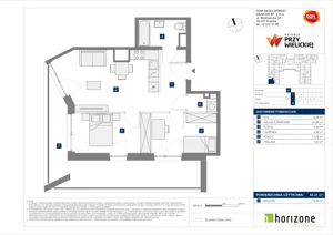 3 pokoje, mieszkanie 53,21 m², piętro 1, oferta nr B/48, Osiedle przy Wielickiej etap 1.2, Kraków, Bieżanów-Prokocim, ul. M. Orwid