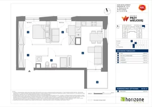 3 pokoje, mieszkanie 50,82 m², piętro 1, oferta nr B/81, Osiedle przy Wielickiej etap 1.2, Kraków, Bieżanów-Prokocim, ul. M. Orwid