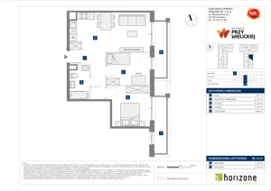 3 pokoje, mieszkanie 56,14 m², piętro 3, oferta nr B/140, Osiedle przy Wielickiej etap 1.2, Kraków, Bieżanów-Prokocim, ul. M. Orwid