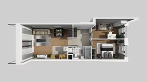 3 pokoje, mieszkanie 62,72 m², piętro 4, oferta nr A/83, Osiedle przy Wielickiej, Kraków, Bieżanów-Prokocim, ul. Marii Orwid / Wielicka