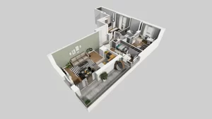 4 pokoje, mieszkanie 74,42 m², piętro 4, oferta nr C/44, Mokotów Sportowy 1 B, Warszawa, Mokotów, Augustówka, ul. Antoniewska