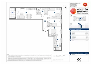 4 pokoje, mieszkanie 72,80 m², piętro 2, oferta nr A/49, Mokotów Sportowy 3, Warszawa, Mokotów, Augustówka, ul. Antoniewska