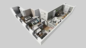 4 pokoje, mieszkanie 72,80 m², piętro 2, oferta nr A/49, Mokotów Sportowy 3, Warszawa, Mokotów, Augustówka, ul. Antoniewska