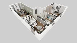 4 pokoje, mieszkanie 72,39 m², piętro 1, oferta nr A/39, Osiedle Bokserska 71, Warszawa, Ursynów, Wyczółki, ul. Bokserska 71