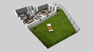 4 pokoje, mieszkanie 77,24 m², piętro 1, oferta nr W/6, Wille Biskupin 2.1, Wrocław, Biskupin-Sępolno-Dąbie-Bartoszowice, Śródmieście, ul. K. Olszewskiego