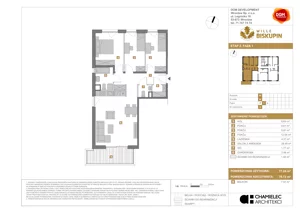 4 pokoje, mieszkanie 77,24 m², piętro 1, oferta nr W/6, Wille Biskupin 2.1, Wrocław, Biskupin-Sępolno-Dąbie-Bartoszowice, Śródmieście, ul. K. Olszewskiego