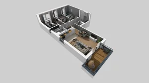 4 pokoje, mieszkanie 77,24 m², piętro 1, oferta nr W/6, Wille Biskupin 2.1, Wrocław, Biskupin-Sępolno-Dąbie-Bartoszowice, Śródmieście, ul. K. Olszewskiego