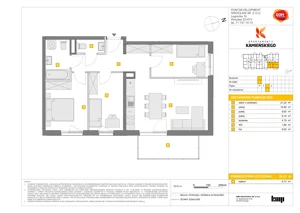 4 pokoje, mieszkanie 66,41 m², piętro 2, oferta nr A/21, Apartamenty Kamieńskiego, Wrocław, Karłowice-Różanka, ul. Kamieńskiego 53a