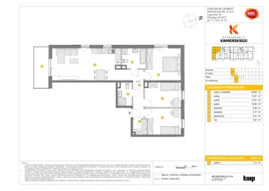 4 pokoje, mieszkanie 80,66 m², piętro 1, oferta nr B/7, Apartamenty Kamieńskiego, Wrocław, Karłowice-Różanka, ul. Kamieńskiego 53a