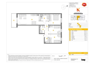 4 pokoje, mieszkanie 80,75 m², piętro 2, oferta nr B/28, Apartamenty Kamieńskiego, Wrocław, Karłowice-Różanka, ul. Kamieńskiego 53a