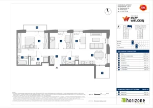 4 pokoje, mieszkanie 78,65 m², piętro 2, oferta nr B/8, Osiedle przy Wielickiej etap 1.2, Kraków, Bieżanów-Prokocim, ul. M. Orwid