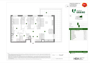 4 pokoje, mieszkanie 78,29 m², piętro 1, oferta nr C/14, Osiedle Urbino 4.2, Warszawa, Włochy, Raków, ul. Szybka