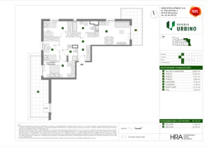 4 pokoje, mieszkanie 81,37 m², piętro 1, oferta nr D/8, Osiedle Urbino 4.2, Warszawa, Włochy, Raków, ul. Szybka