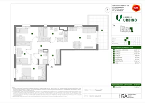 4 pokoje, mieszkanie 81,37 m², piętro 2, oferta nr D/12, Osiedle Urbino 4.2, Warszawa, Włochy, Raków, ul. Szybka