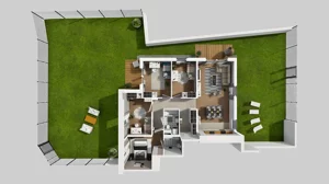 5 pokoi, mieszkanie 101,66 m², parter, oferta nr S/3, Wille Biskupin 2.1, Wrocław, Biskupin-Sępolno-Dąbie-Bartoszowice, Śródmieście, ul. K. Olszewskiego