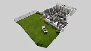 5 pokoi, mieszkanie 101,66 m², parter, oferta nr S/3, Wille Biskupin 2.1, Wrocław, Biskupin-Sępolno-Dąbie-Bartoszowice, Śródmieście, ul. K. Olszewskiego