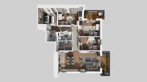 5 pokoi, mieszkanie 101,66 m², piętro 1, oferta nr S/6, Wille Biskupin 2.1, Wrocław, Biskupin-Sępolno-Dąbie-Bartoszowice, Śródmieście, ul. K. Olszewskiego