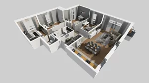5 pokoi, mieszkanie 101,66 m², piętro 1, oferta nr S/6, Wille Biskupin 2.1, Wrocław, Biskupin-Sępolno-Dąbie-Bartoszowice, Śródmieście, ul. K. Olszewskiego