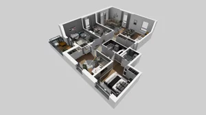 5 pokoi, mieszkanie 101,66 m², piętro 1, oferta nr S/6, Wille Biskupin 2.1, Wrocław, Biskupin-Sępolno-Dąbie-Bartoszowice, Śródmieście, ul. K. Olszewskiego