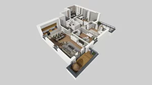 5 pokoi, mieszkanie 101,66 m², piętro 1, oferta nr S/6, Wille Biskupin 2.1, Wrocław, Biskupin-Sępolno-Dąbie-Bartoszowice, Śródmieście, ul. K. Olszewskiego