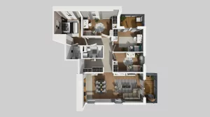 5 pokoi, mieszkanie 101,66 m², piętro 2, oferta nr S/9, Wille Biskupin 2.1, Wrocław, Biskupin-Sępolno-Dąbie-Bartoszowice, Śródmieście, ul. K. Olszewskiego
