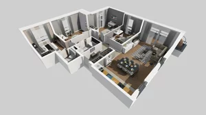 5 pokoi, mieszkanie 101,66 m², piętro 1, oferta nr T/6, Wille Biskupin 2.1, Wrocław, Biskupin-Sępolno-Dąbie-Bartoszowice, Śródmieście, ul. K. Olszewskiego
