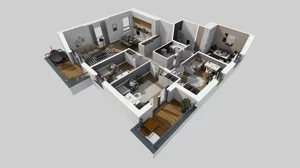 5 pokoi, mieszkanie 101,66 m², piętro 1, oferta nr T/6, Wille Biskupin 2.1, Wrocław, Biskupin-Sępolno-Dąbie-Bartoszowice, Śródmieście, ul. K. Olszewskiego